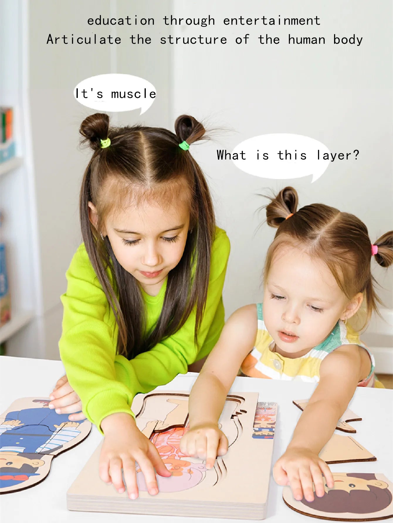 Wooden Human Body Puzzle for Kids - Educational Learning Toy