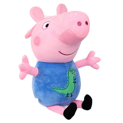19 cm 100 % ekte PEPPA PIG utstoppet myk dukke Peppa George Zoe Suzy Rebecca Emily Danny Pedro bjørn Dinosaur Barn Plysj leketøy