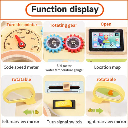 Montessori Busy Board for Children with LED Light Activities
