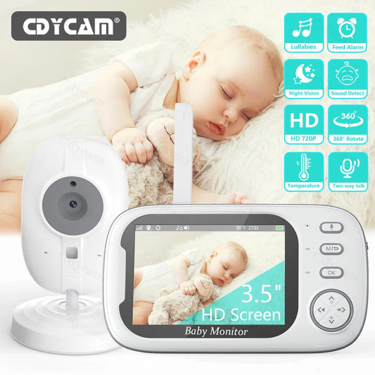 3.5 Inch Wireless Video Baby Monitor with Night Vision & Audio