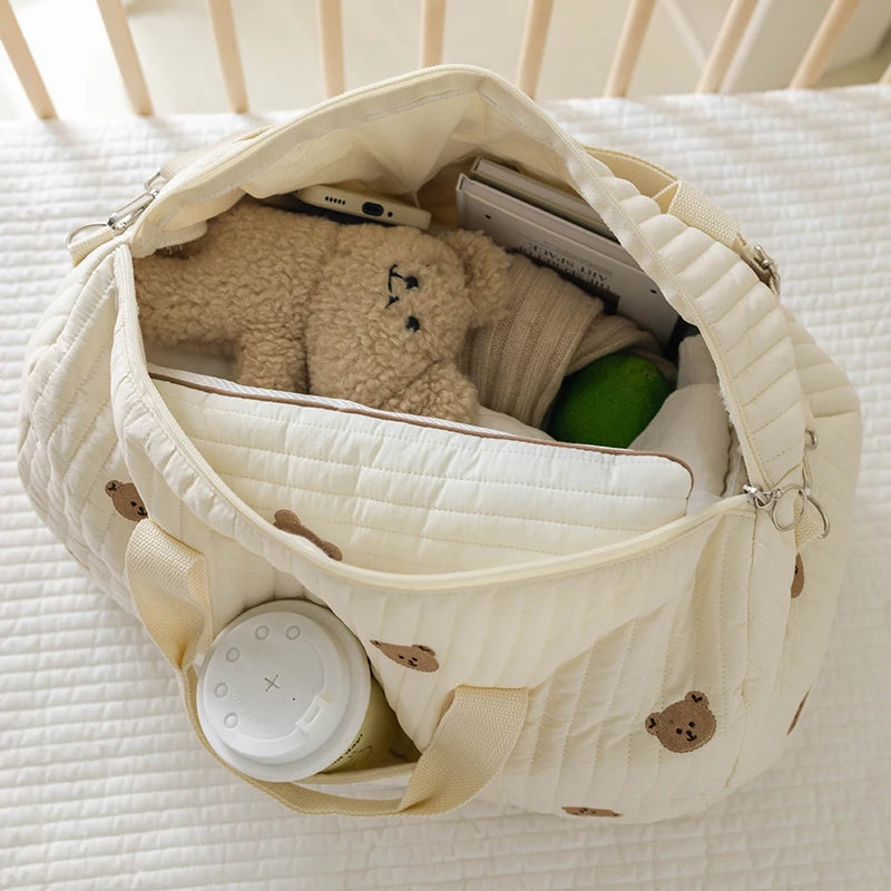 Teddy Bear Diaper Bag – Large Capacity Baby & Travel Tote