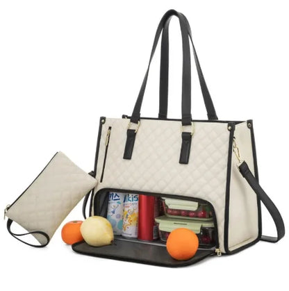 3-in-1 Insulated Lunch Bag and Office Backpack for Women