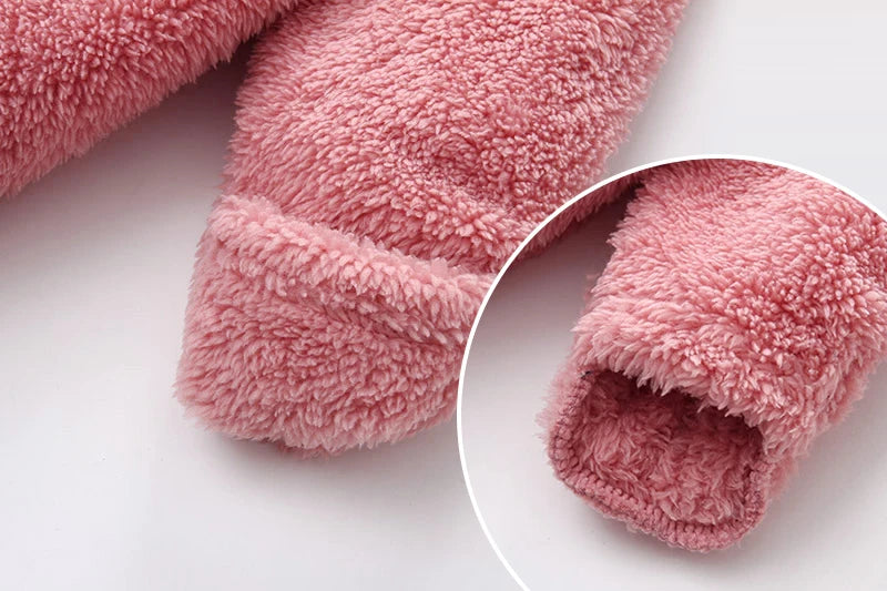 Newborn Fleece Christmas Elk Jumpsuit for Infants