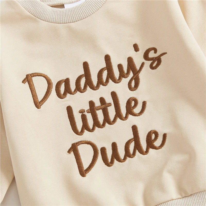 Embroidered Sweatshirt & Joggers Set for Toddler Boys