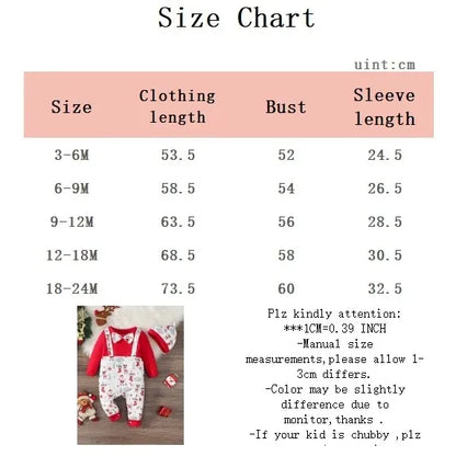 Santa Print Baby Boy Christmas Romper and Hat Set 0-2 Years