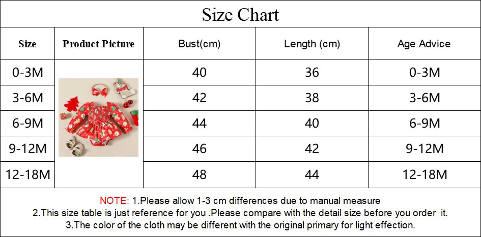 Tree Print Red Corduroy Baby Girl Dress for New Year's Eve