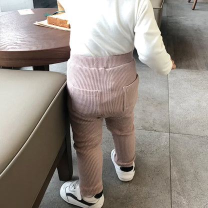 Cotton High Waist Leggings for Baby Girls and Boys