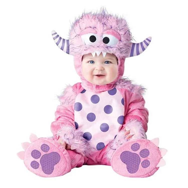Infant Baby Girls' Holiday Costume Rompers - Lion & Dinosaur