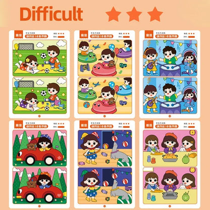 64-piece Montessori Educational Game Cards for Kids