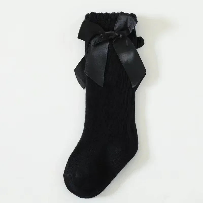Red Bow Tie Knee High Socks for Infants and Toddlers