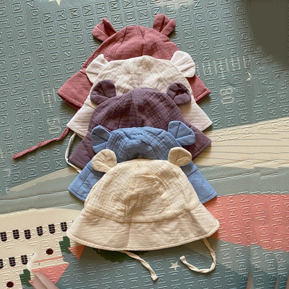 Soft Muslin Cotton Baby Sun Hat for 3-12 Months
