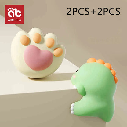 Silicone Corner Protectors for Baby Safety - Cute Cartoon Design