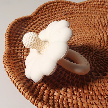 Anneau de dentition en silicone en forme de fleur pour bébé, grande taille, sans BPA, offre spéciale, 2024