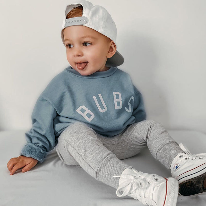 Toddler Letter Print Long Sleeve Top and Pants Set