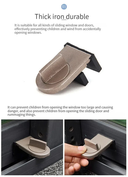 Child Safety Window Lock - Adjustable Security Latch