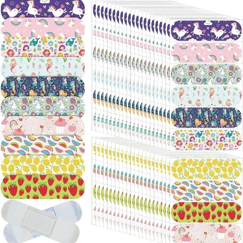 10pcs Cartoon Mermaid Horse Adhesive Bandages for Kids