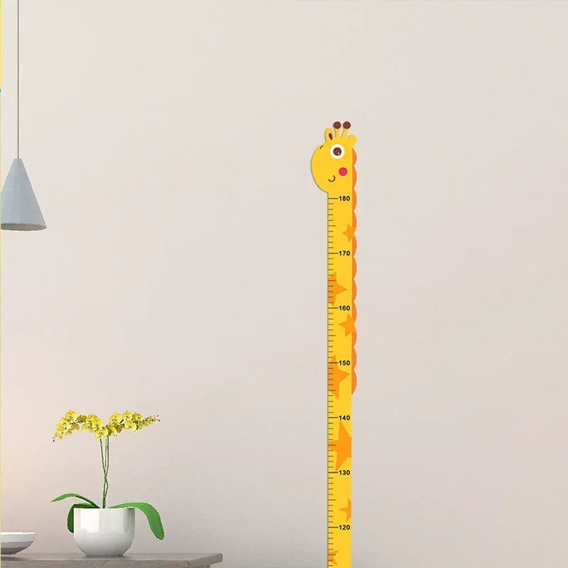 Giraffe Height Ruler Wall Sticker for Kids Nursery Decor