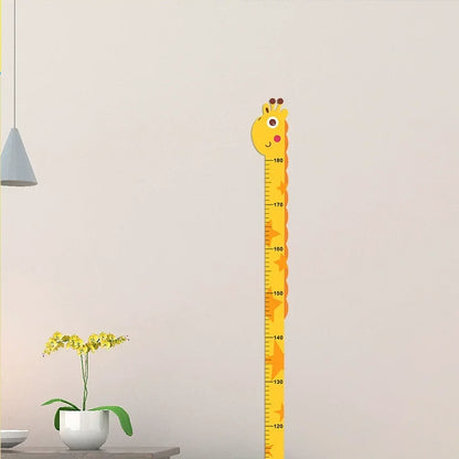 Giraffe Height Ruler Wall Sticker for Kids Nursery Decor
