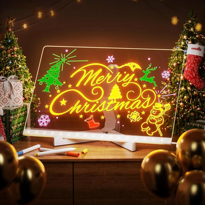 LED Light-Up Blackboard Drawing Board for Kids