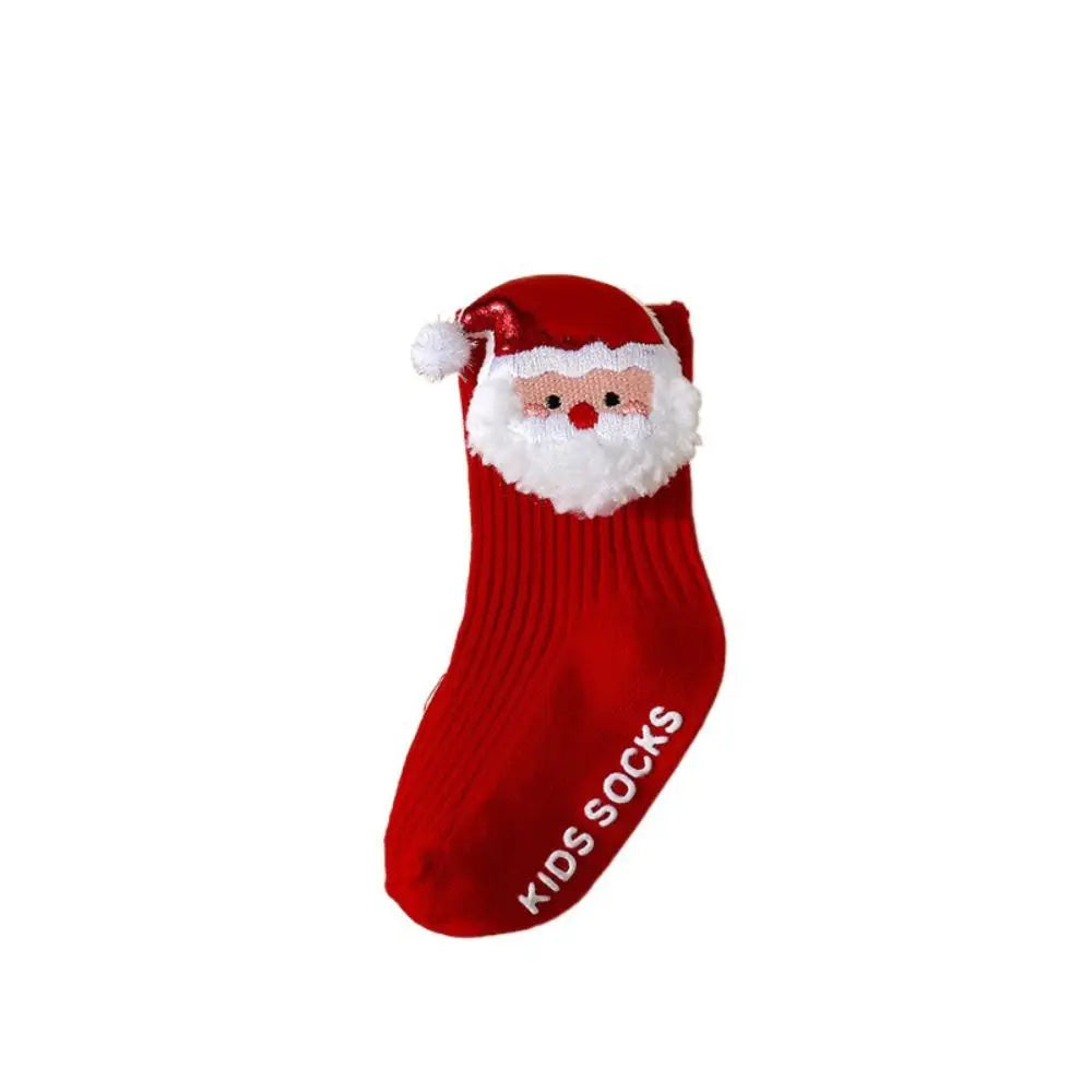 Christmas Baby Socks with Anti-Slip Design for Toddlers 0-3 Years