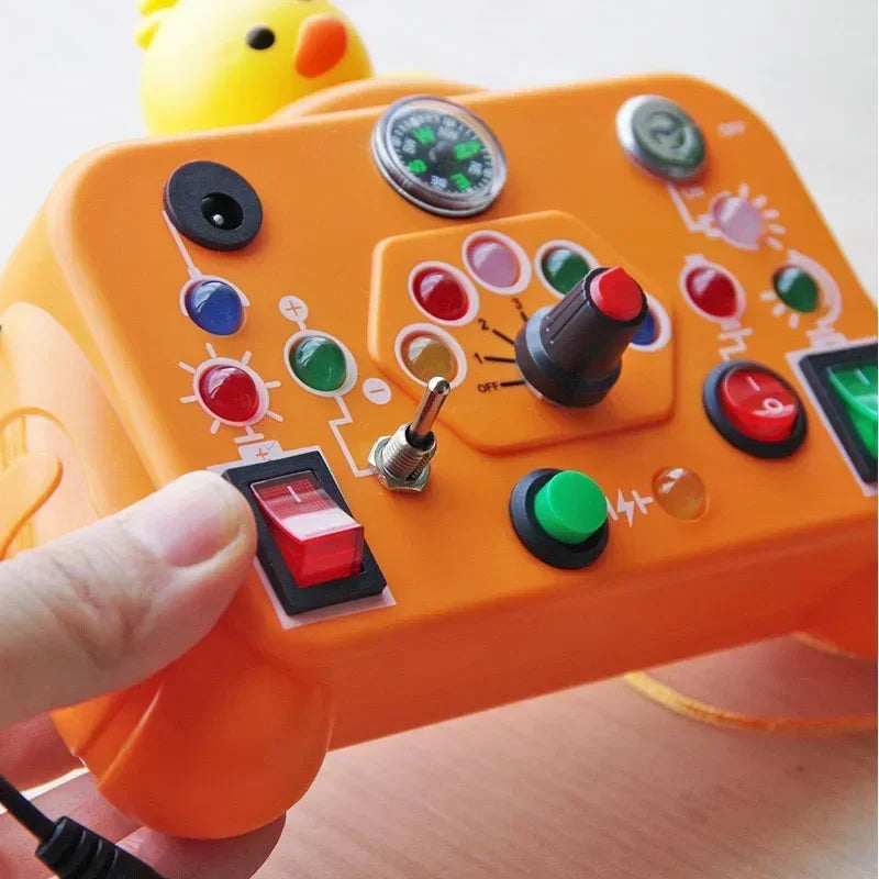 LED Light Switch Sensory Board for Toddlers 2-4 Years