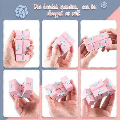 Anti-Stress Infinite Flip Cube for Adults and Kids