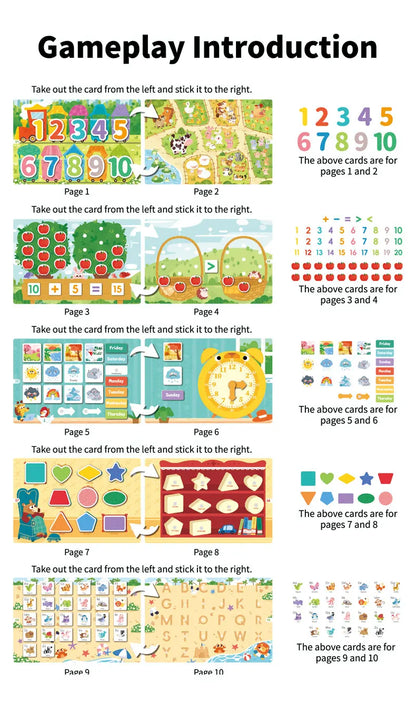 Montessori Busy Book for Early Learning in Children 1-3 Years