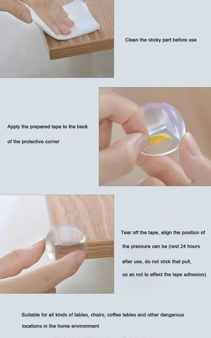 Silicone Corner Protectors for Baby Safety - 4 or 10 Pack