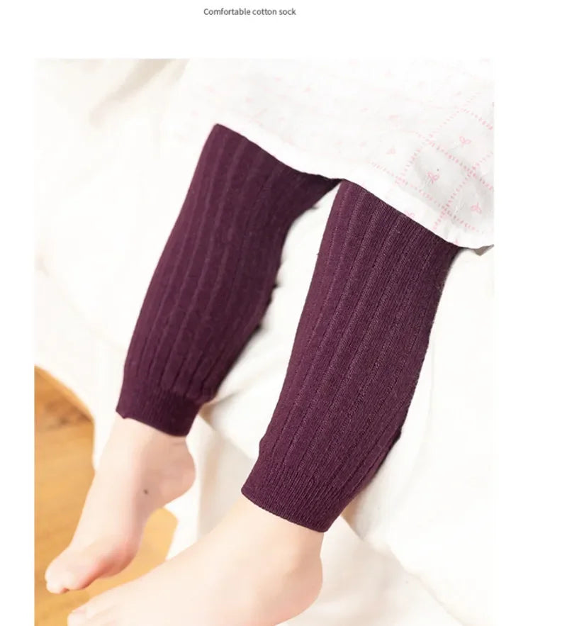 Cotton Stretch Leggings for Baby Boys and Girls (0-6 Years)