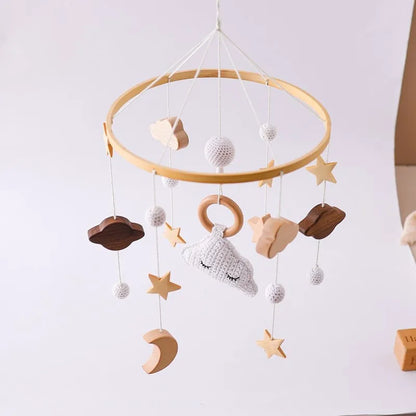 Musical Baby Cloud Rattle & Crib Mobile for Newborns