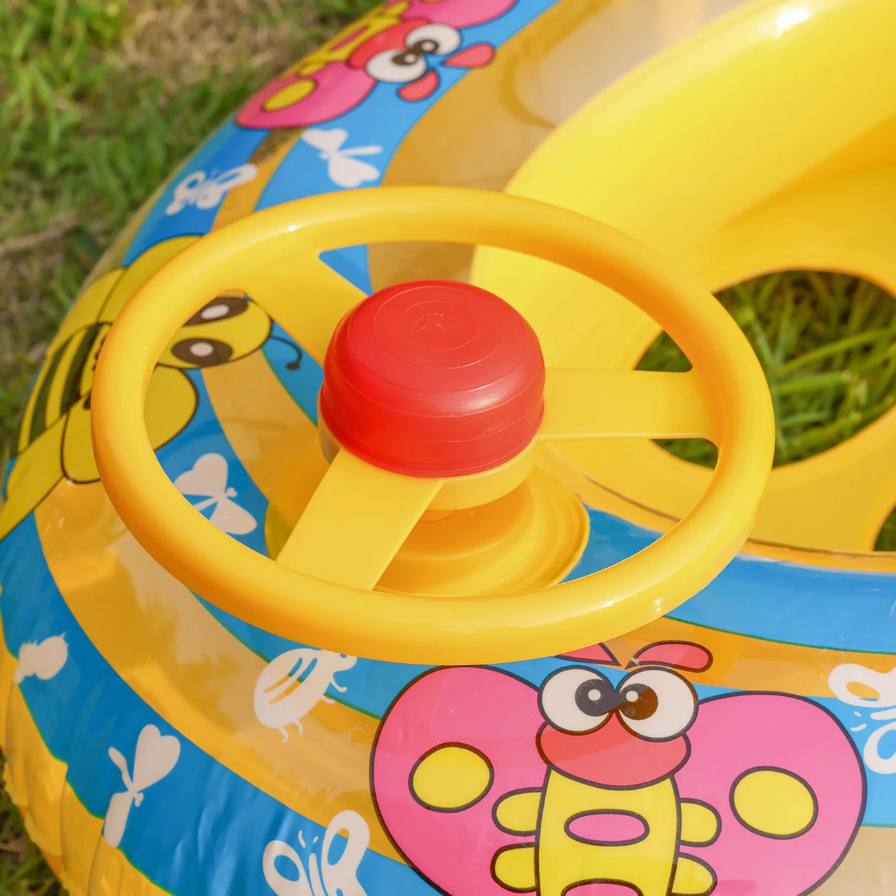 Inflatable Mini Yacht Pool Float for Kids and Adults