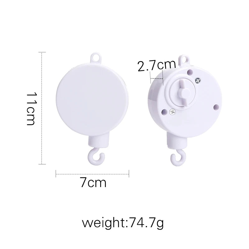 Wooden Hot Air Balloon Baby Crib Mobile and Rattle Toy