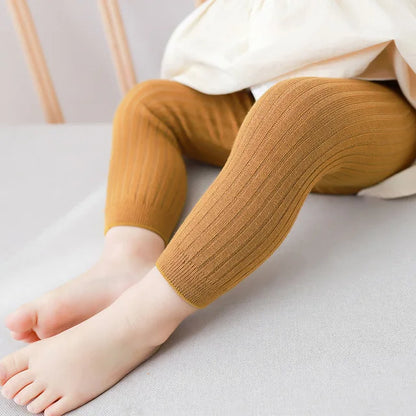 Cotton Stretch Leggings for Baby Boys and Girls (0-6 Years)