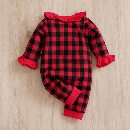 Santa Claus Print Baby Jumpsuit for Newborns and Toddlers