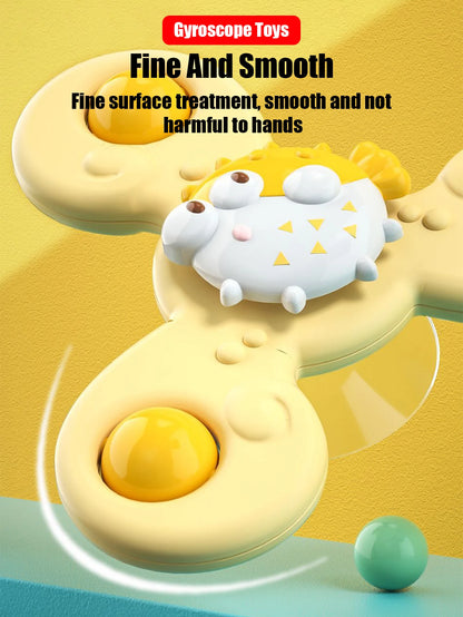 3-Pack Baby Bath Toys with Suction Cups - Fun Rattle Play