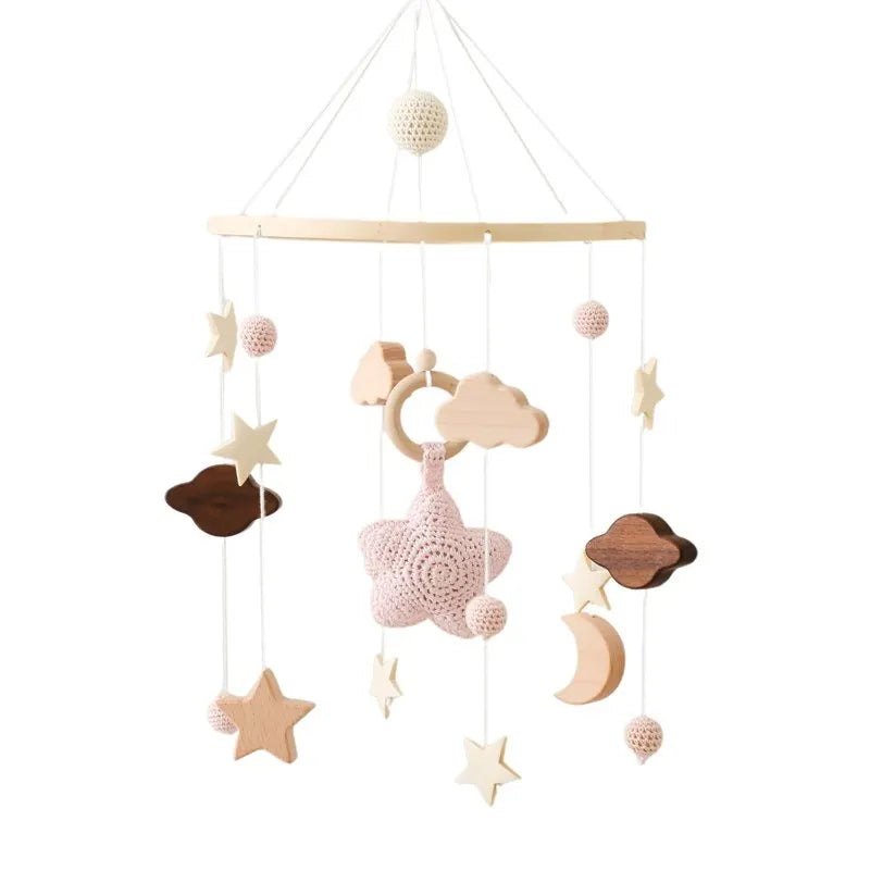 Musical Baby Cloud Rattle & Crib Mobile for Newborns