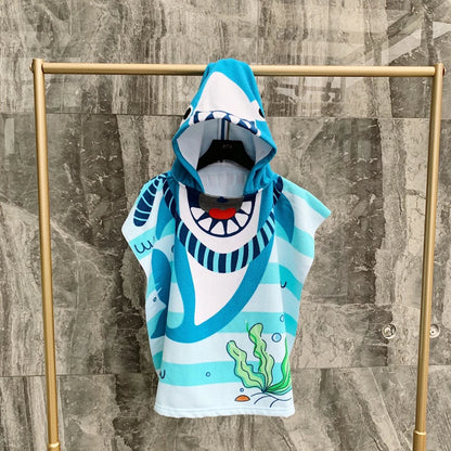 Dinosaur Hooded Bathrobe for Kids and Infants