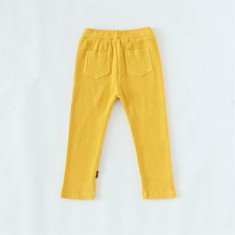Cotton High Waist Leggings for Baby Girls and Boys