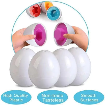 Montessori Shape Matching Smart Egg Toy for Kids 2-4 Years