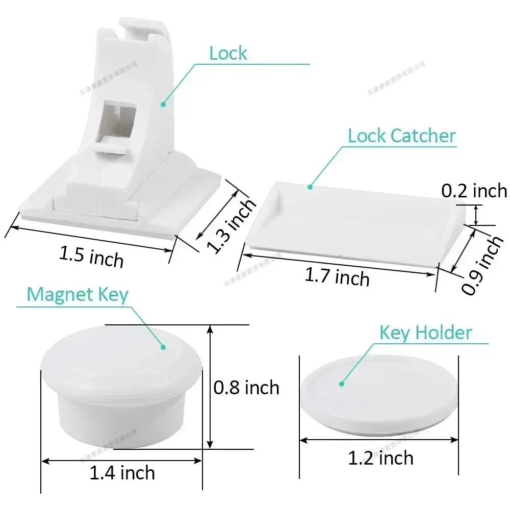 Magnetic Child Safety Lock for Drawers and Cabinets