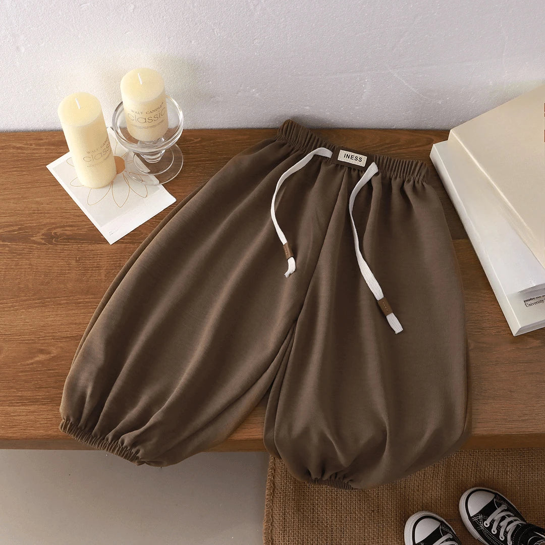 Kids Summer Jogger Pants for Boys and Girls, Solid Colors