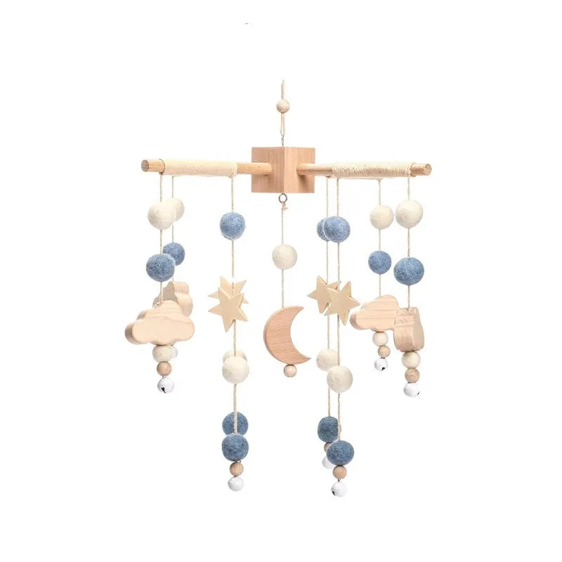Musical Baby Cloud Rattle & Crib Mobile for Newborns