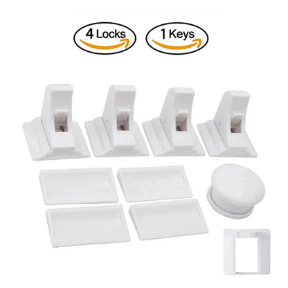 Invisible Magnetic Child Safety Locks for Cabinets and Drawers