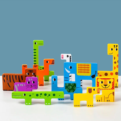 Animal Transportation Wooden Puzzle for Kids
