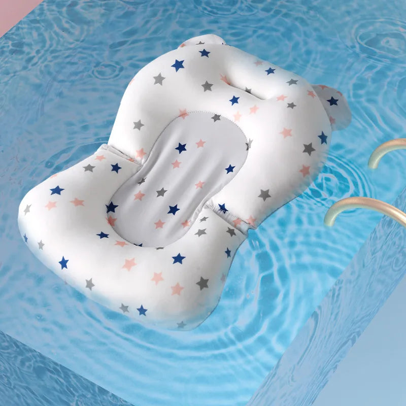 Foldable Baby Bath Support Seat - Adjustable Infant Cushion