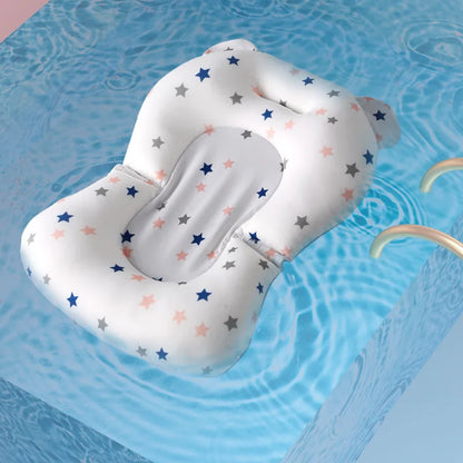 Foldable Baby Bath Support Seat - Adjustable Infant Cushion