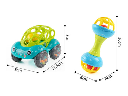 Montessori Sensory Rattle Teether for Infants 0-12 Months
