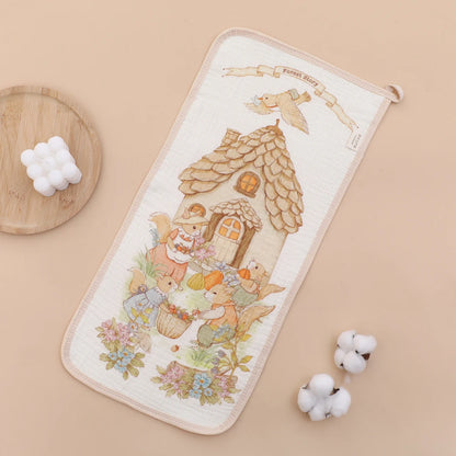 6-Layer Cotton Muslin Baby Burp Cloths & Face Towels