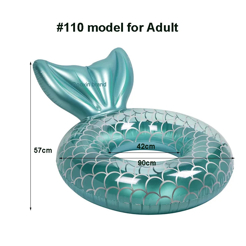 Mermaid Backrest Pool Float for Adults and Teens