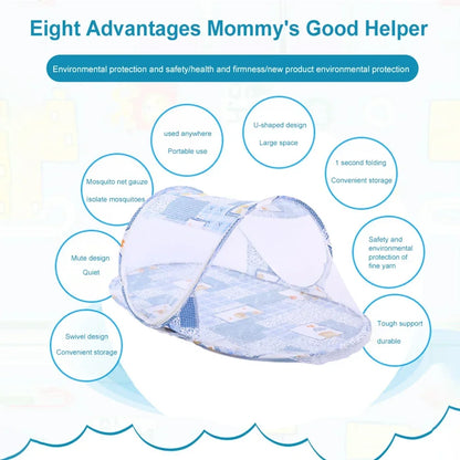 Portable Baby Crib Mosquito Net - Foldable Insect Protection